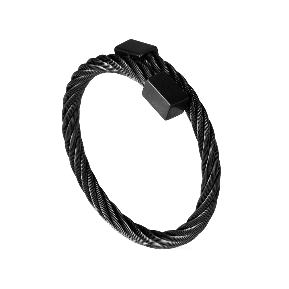 Cable Armband Zwart
